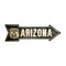 Smart Blonde Vintage Route 66 Arizona Novelty Metal Arrow Sign A-127